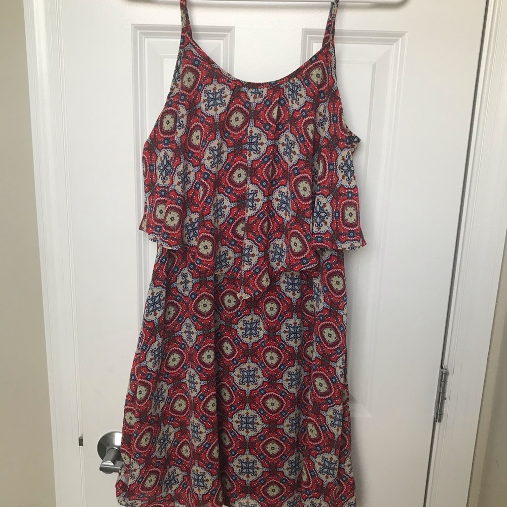 moroccan tile patterned dress